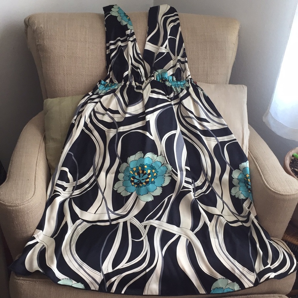 Tropical print sundress